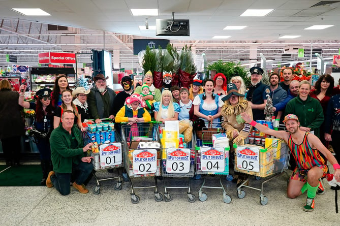 The fundraising supermarket sweep in St Austell