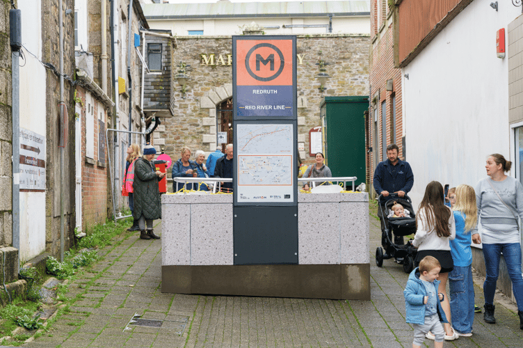 Patrick Lowry’s Metro: Red River Line that appeared in Redruth as part of the Flamm Festival
