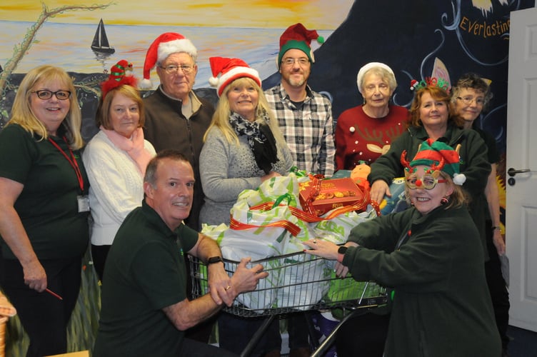 St Austell foodbank received a donation from Polgooth’s Community and Garden Club