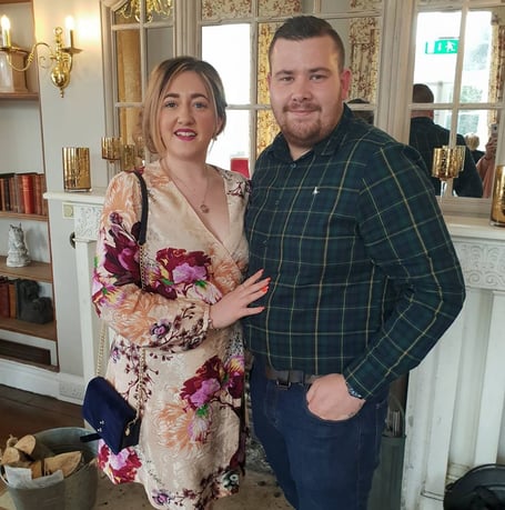 Brain cancer patient Vicki Hilborn, from Cornwall, with her husband Richard
