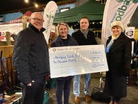 Rotary club makes £2,000 donation to the foodbank’s Christmas project
