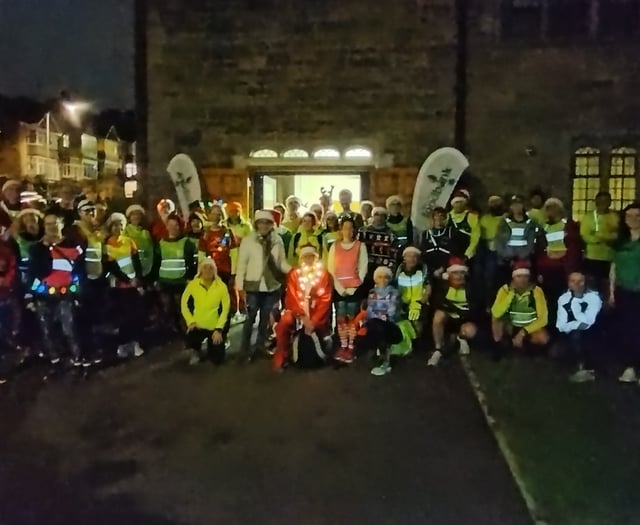 Festive runners put their best foot forward for good cause