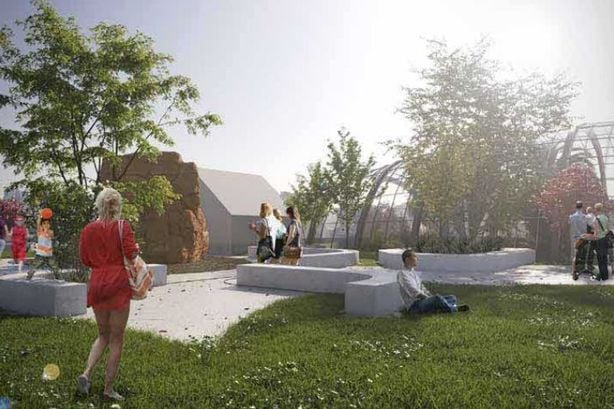 Plans for a unique public park on the rooftop of a former shopping precinct in the centre of St Austell have moved a step closer.