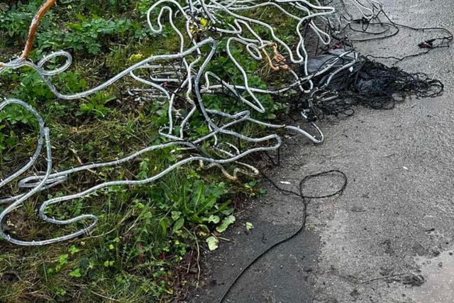 Callous Grinches vandalise Cubert's Christmas lights display