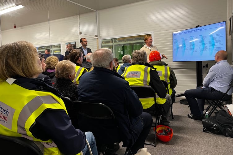 The community meeting in progress
