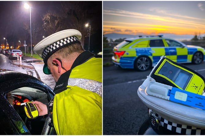 Avon and Somerset Police's winter drink/drug driving operation.