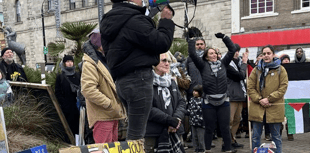 Protesters in city centre call for Gaza ceasefire