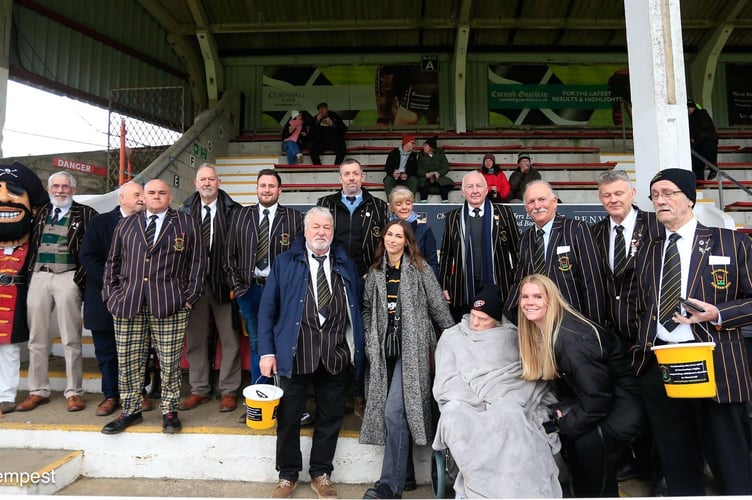 The Bolingey Barbarians collection at the Cornish Pirates’ game with Nottingham