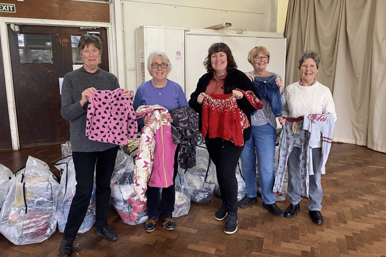 The Cornwall Children’s Clothes Bank volunteers