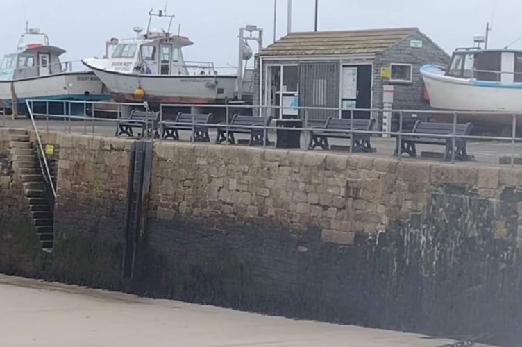 New benches at Newquay harbour