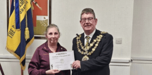 Recognition for forces veteran after work many years of raising money