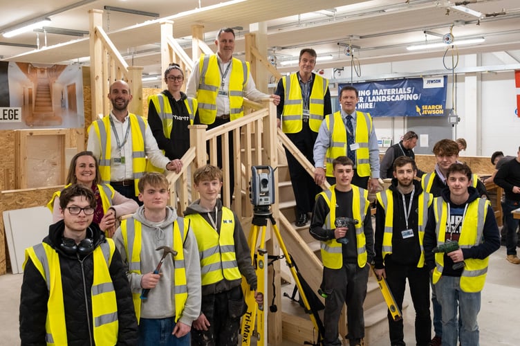 Truro College Happy students & senior leaders