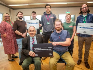 Apprentices receive visit from minister