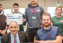 Apprentices receive visit from minister