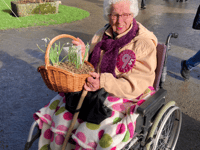 Snowdrop delight for 95-year-old Jean