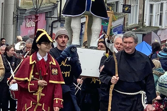 Redruth's St Piran Parade