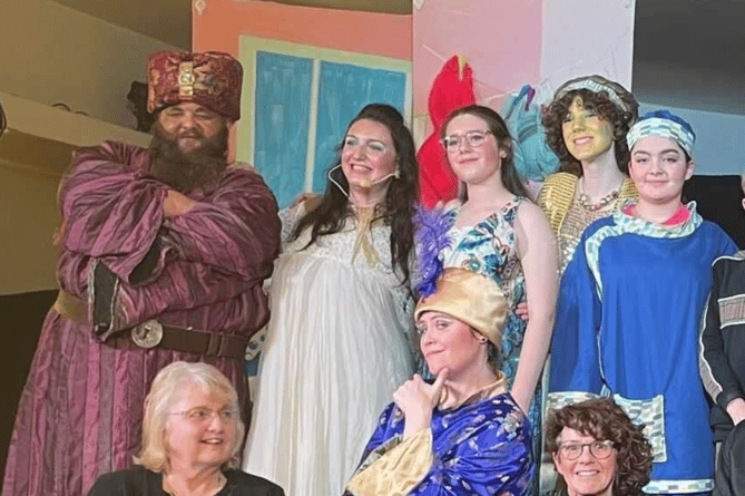 Some of those involved in the Bodmin Community Pantomime