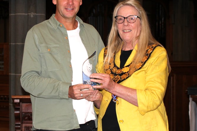 Mayor Margaret North and Mayor’s Award Winner from last year Rob Barber