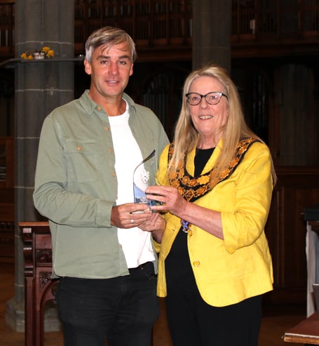 Mayor Margaret North and Mayor’s Award Winner from last year Rob Barber