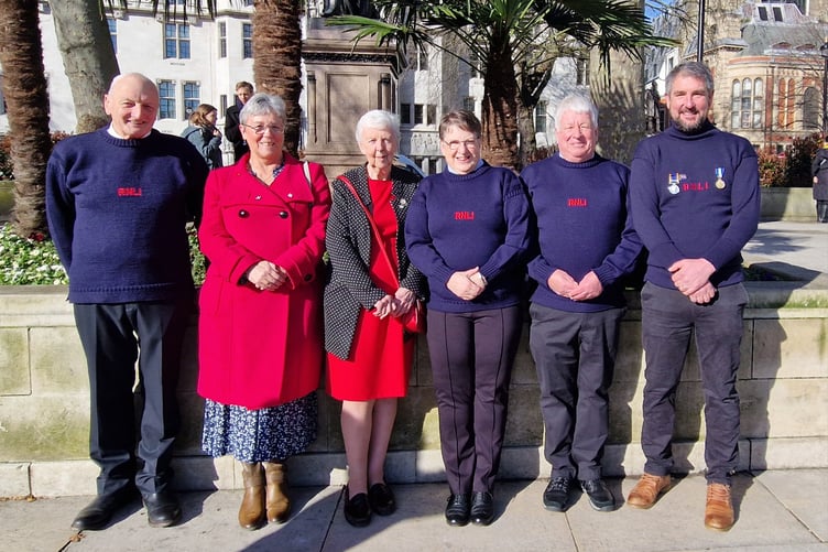 Looe RNLI volunteers in London