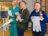 Supermarket donates premature baby clothes