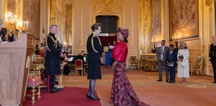 Nurse collects her MBE from the Princess Royal