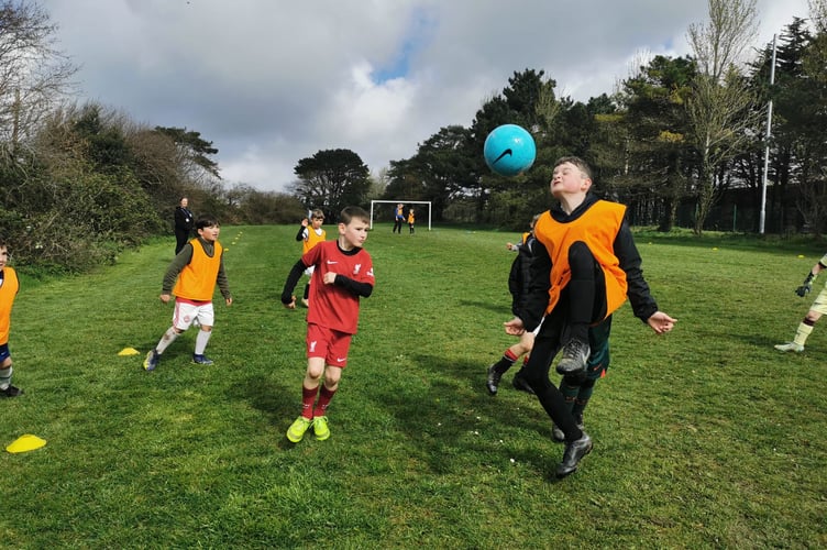 A previous community football session in Truro