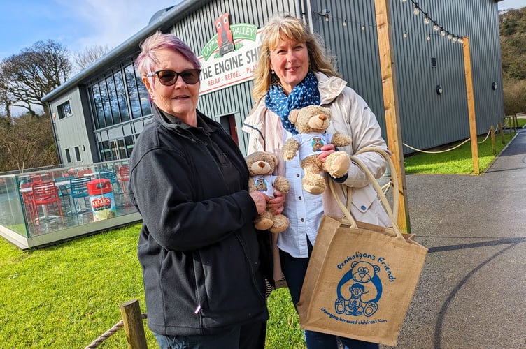 Sara Southwell from Lappa Valley with Julie Parker, CEO of Penhaligon’s Friends