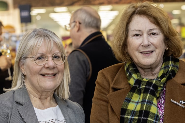 Great Cornish Food's Ruth Huxley with Cornwall Council leader Linda Taylor