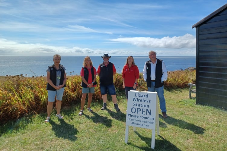 The Lizard wireless station team. (Picture: Tegen Oates-White)