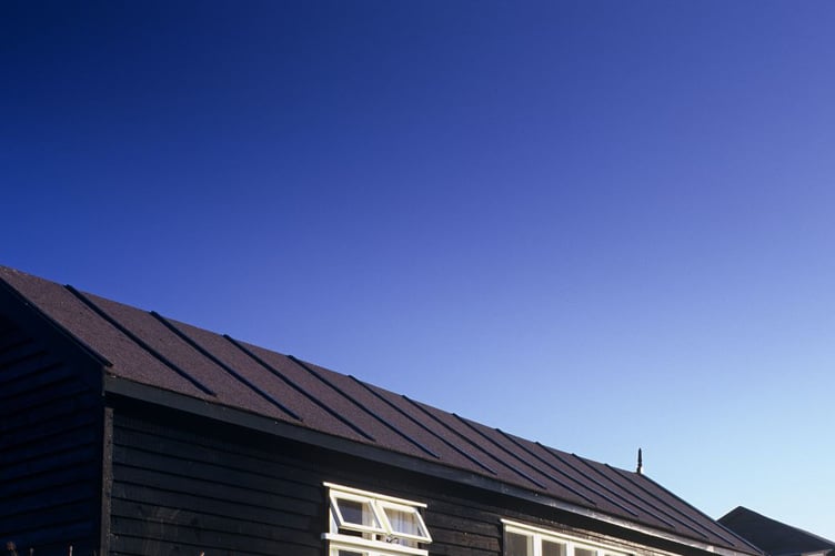 The Lizard Wireless Station at Bass Point, Cornwall. The timber structure was built by Marconi in 1900 for his wireless telegraphy experiments.