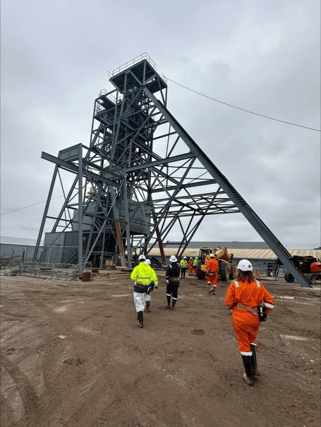 The ministerial group visits South Crofty Mine