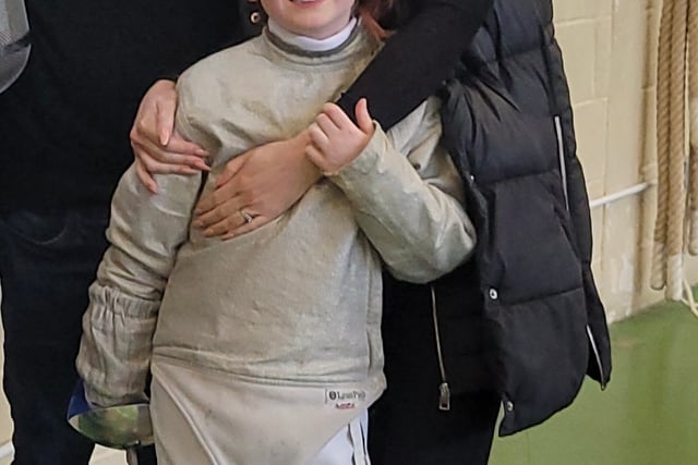 Champion fencer Beatrix brings home a medal