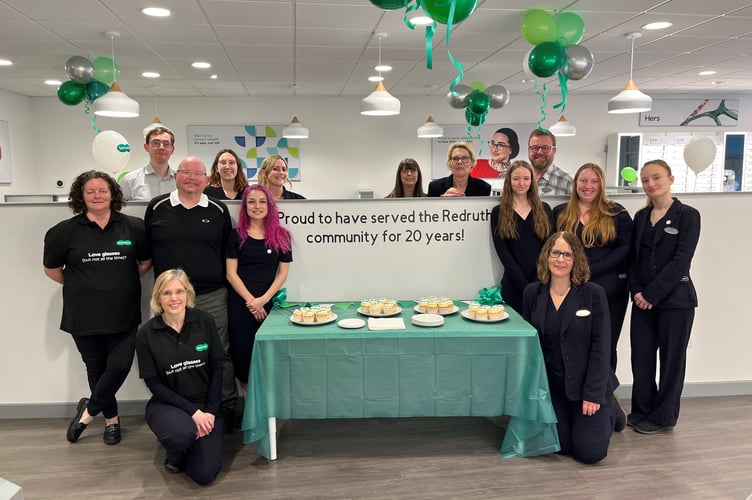 Redruth's Specsavers store is the main sponsor of this year's Redruth Local Hero Awards