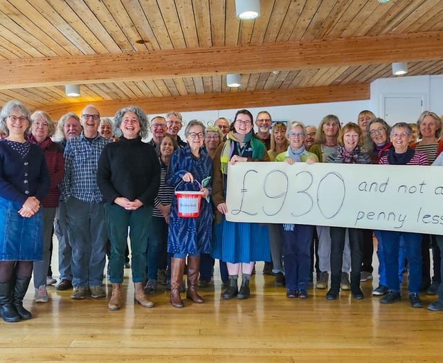 Suitcase Singers raise funds for disaster relief 