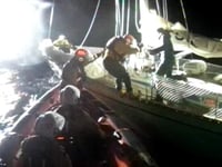 RNLI crew meeting interrupted by a shout