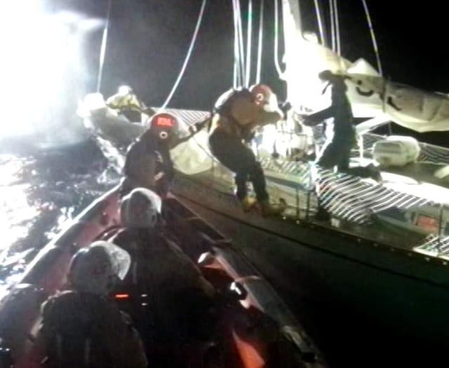 RNLI crew meeting interrupted by a shout
