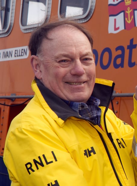 Trevor Thorne, deputy launching authority at Penlee Lifeboat Station and Penzance artist.