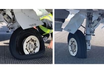 Safety recommendations after aircraft tyres deflated during landing 