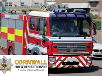 Bedroom fire extinguished in Ladock 