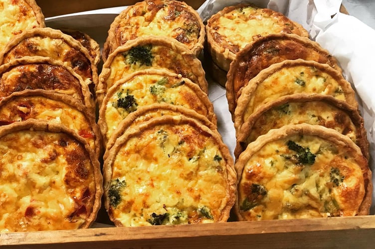 Quiche at the Farmyard Market