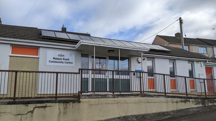 Malpas Road community centre in Truro