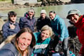Array of marine life found during low spring tide