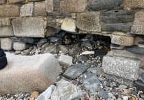 Section of sea wall at Towan Beach damaged during recent storms