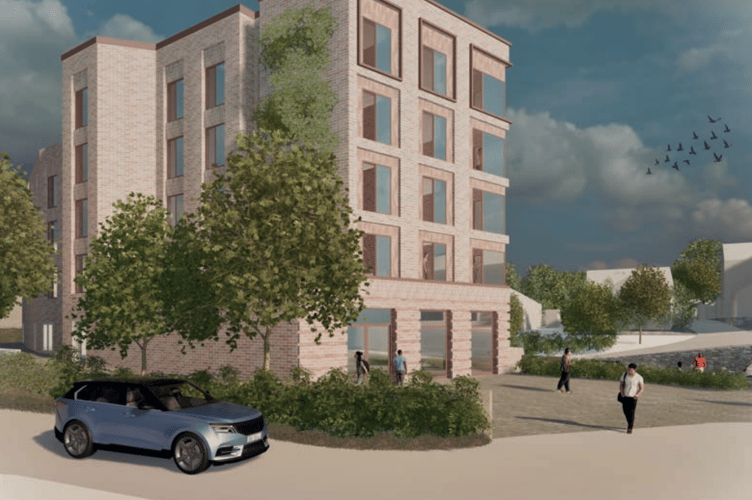 An illustrative view of a potential design concept for Truro's Railway Tavern