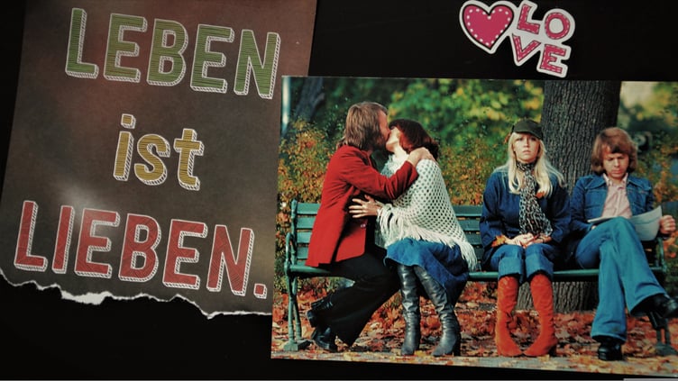 Kirstie's favourite shot of Abba, from the 1975 Greatest Hits album with its glorious gatefold sleeve