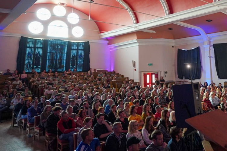 Falmouth Cringe Festival opening night in 2022