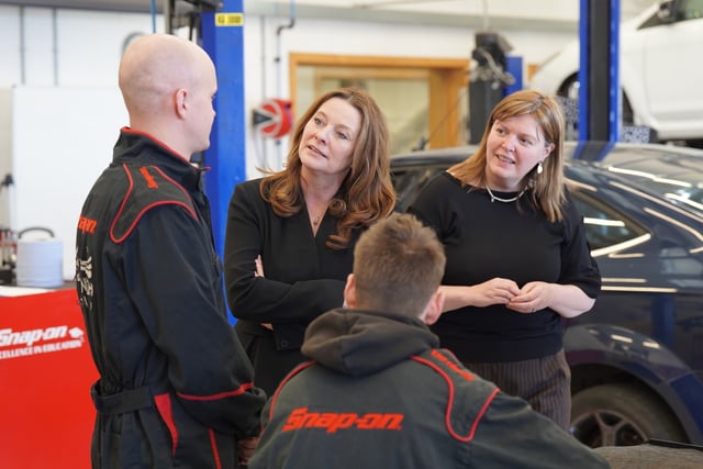 Education secretary visits city campus