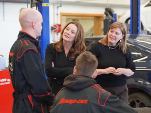 Education secretary visits city campus