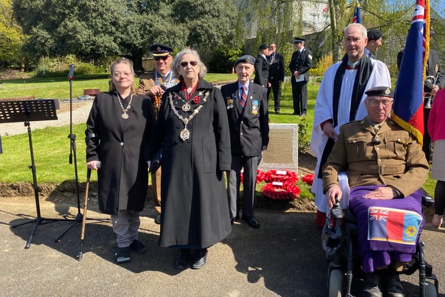 Moving ceremony and memorial to those who did National Service